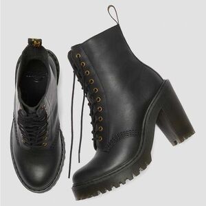 BNIB Dr. Martens Kendra Leather Heeled Boots